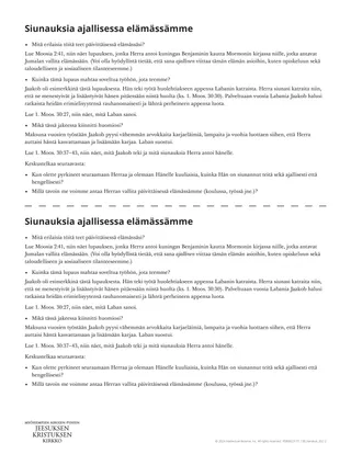 Siunauksia ajallisessa elämässämme