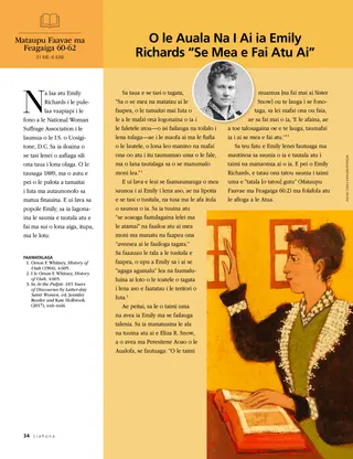 article on Emily Richards