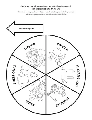 Hoja de actividades: Puedo compartir lo que tengo con los demás