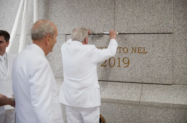 M. Russell Ballard at Cornerstone activity