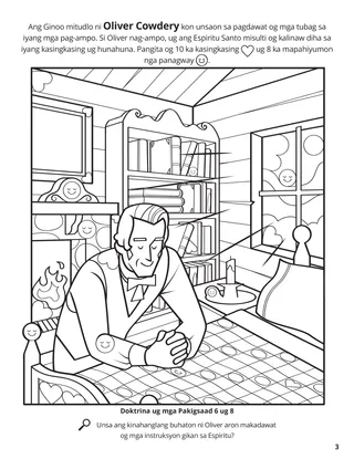 Oliver Received Answers from the Lord coloring page