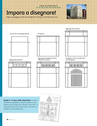 drawing instructions for temple