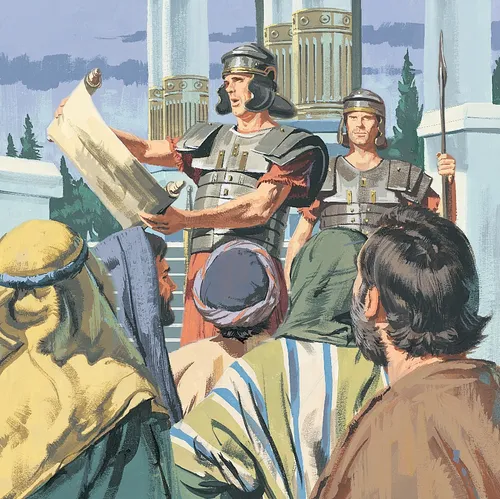 A decree is read that everyone must pay taxes - ch.5-1