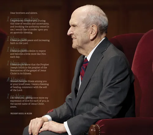 President Nelson’s apostolic blessing poster