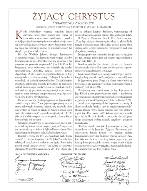 The Living Christ document