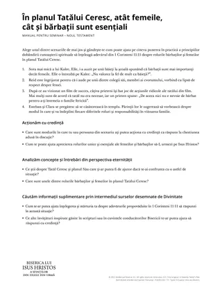 Heavenly Father’s plan.