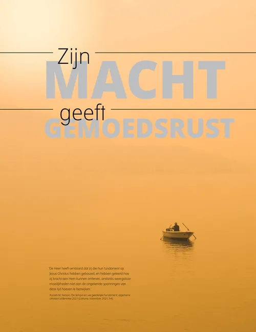 Poster ‘Zijn macht geeft gemoedsrust’