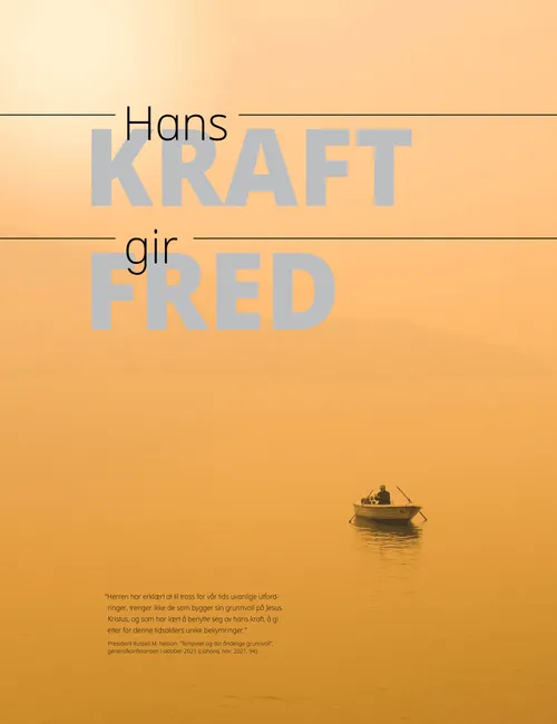 plakat “Hans kraft gir fred”