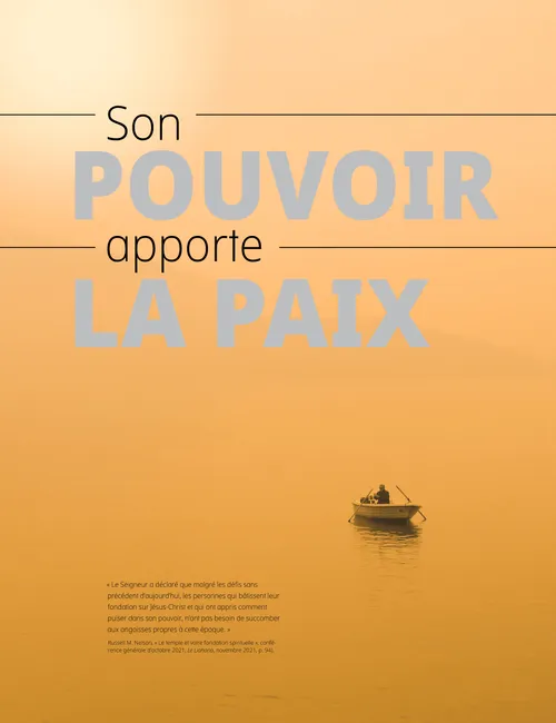 affiche « Son pouvoir apporte la paix »