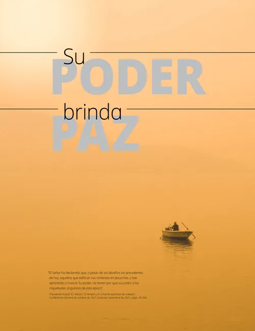 póster “Su poder brinda paz”