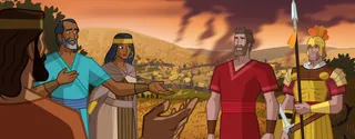 the Anti-Nephi-Lehies talk to Helaman and another Nephite