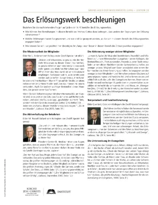 Handzettel, Das Erlösungswerk beschleunigen