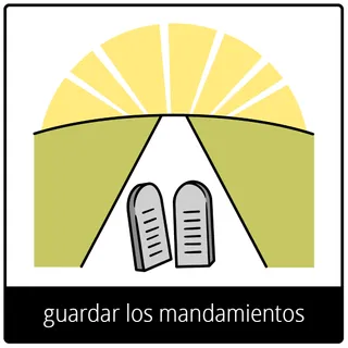 símbolo del Evangelio de guardar los mandamientos
