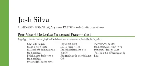 faataitaiga lelei o se faamatalaga otooto