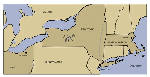 Karte vom Osten der Vereinigten Staaten