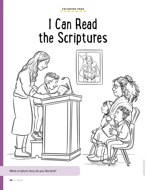 Boy giving talk in Primary