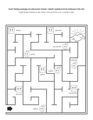Strona z zadaniem: Duch Święty pomaga mi odczuwać miłość