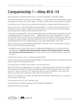 handout, companionship 1