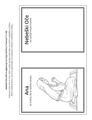 Stran z dejavnostjo: Nebeški Oče sliši in odgovarja na moje molitve.