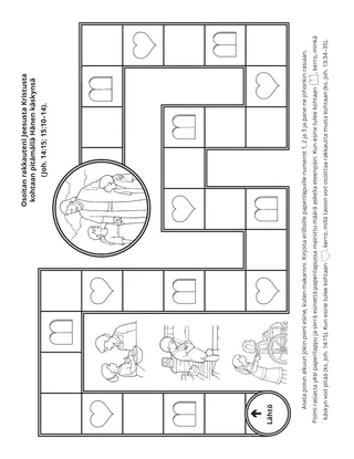 tehtäväsivu: Osoitan rakkauteni Jeesusta Kristusta kohtaan pitämällä Hänen käskynsä