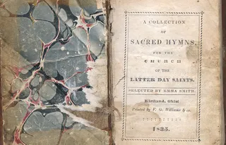 title page of 1835 Church hymnal