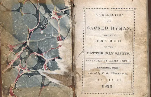 Titelseite des Gesangbuchs der Kirche aus dem Jahr 1835