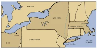 kaart, Ameerika Ühendriikide kirdeosa