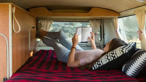 woman reading scriptures