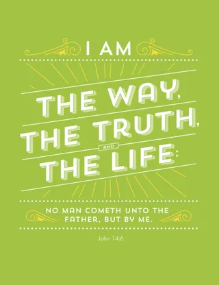 way, truth, life card
