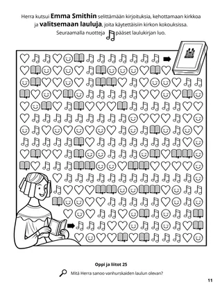 Emma Smith Gathered Hymns coloring page