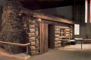 log cabin exterior