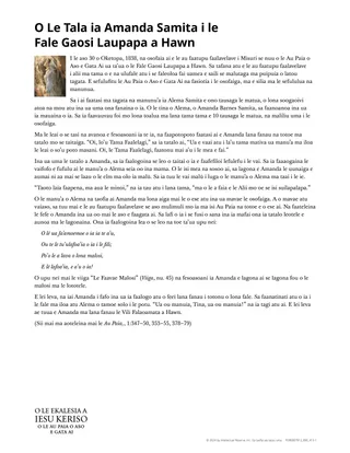 O Le Tala ia Amanda Samita i le Vili Falaoamata a Hawn
