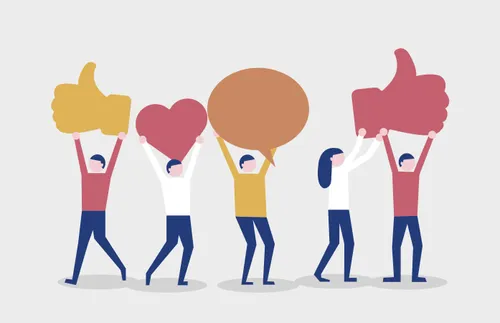 people holding symbols