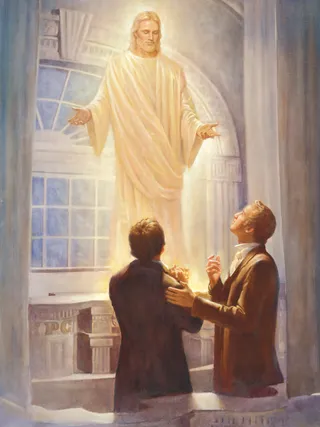 The Lord Appears in the Kirtland Temple, by Del Parson