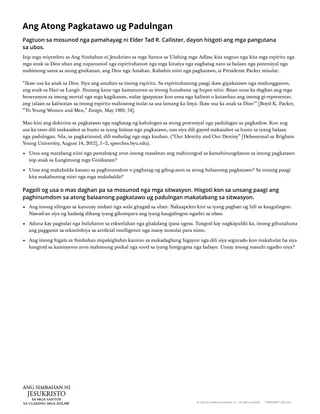 Ang Atong Pagkatawo ug Padulngan nga handout