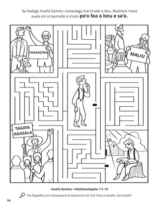 Joseph Smith Wanted to Know Which Church Was Right coloring page