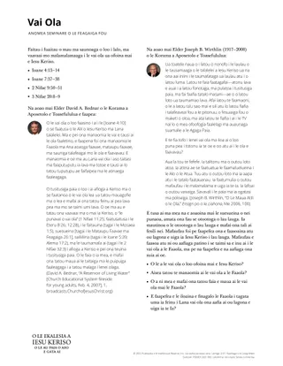 Living Water Handout