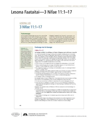 pepa e tufa atu, Lesona Faataitai