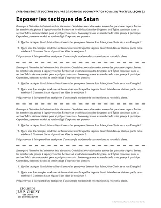 exemplaire de l’instructeur