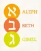 Hebrew characters, Aleph, Beth, Gimel