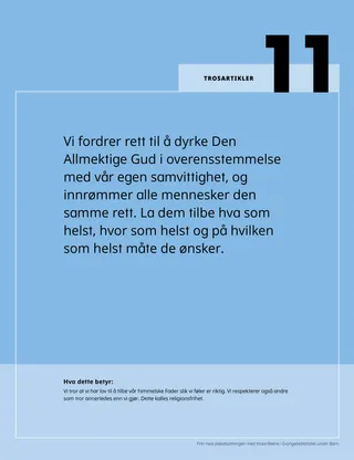 PDF-plakat med trosartikkel