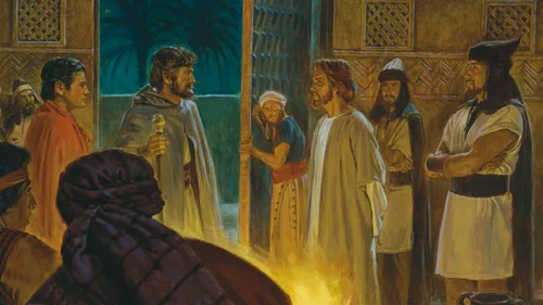 Nephi and Lehi prophesying to the Lamanites