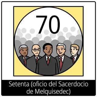 Símbolo del Evangelio de setenta (oficio del Sacerdocio de Melquisedec)