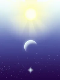 image du soleil, de la lune et des étoiles