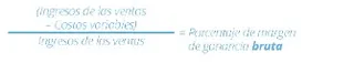 Cálculo del margen de la ganancia bruta del negocio