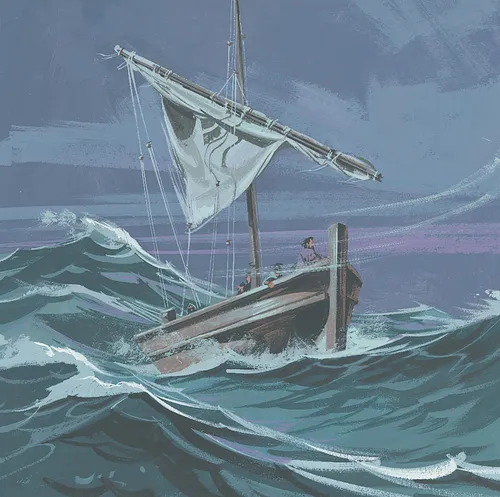 boat in storm