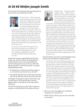 Ai Sẽ Kế Nhiệm Joseph Smith