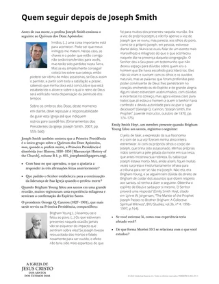 Quem seguir depois de Joseph Smith