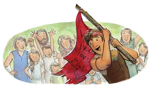 Captain Moroni with title of liberty