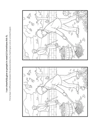 activity page: giving to people in need